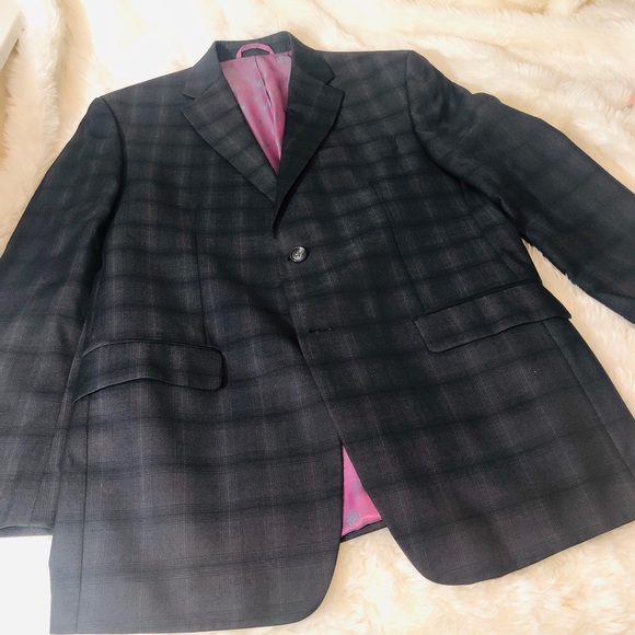 Sean John charcoal gray window pane Sport jacket - Picture 4 of 8